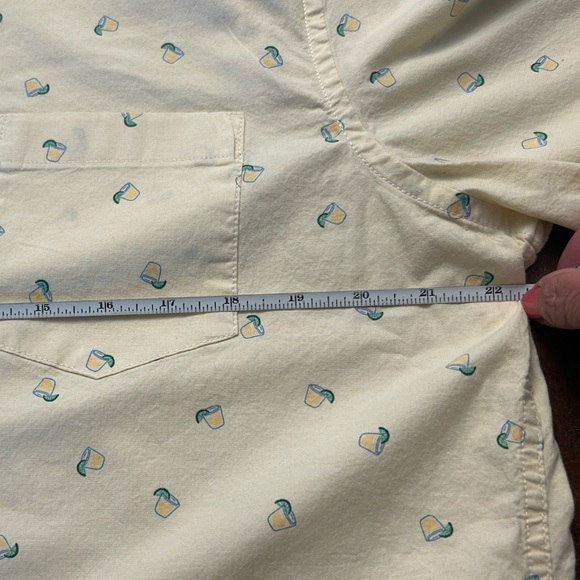 Sonoma Men’s Short Sleeve Shirt Casual Whimsy Lemonade/Cocktail Design - Picture 10 of 10